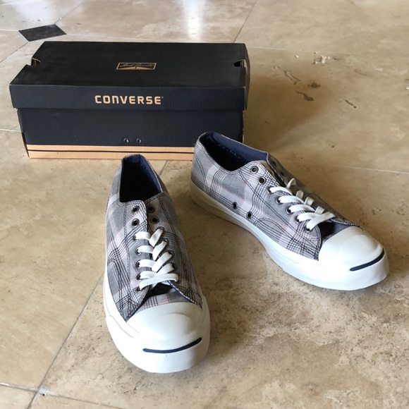 Converse Shoes - Converse Jack Purcell Plaid Sneakers